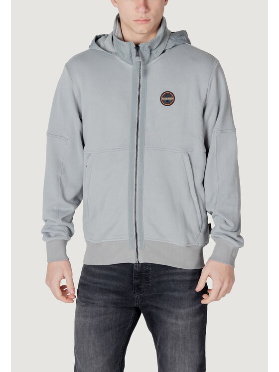 Napapijri Napapijri Felpa B-AMBRA FZH Grigio Casual Fit