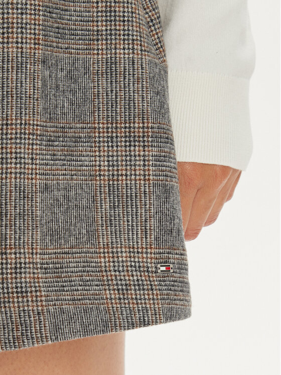 Tommy Hilfiger Tommy Hilfiger Мини пола WW0WW43471 Бежов Regular Fit