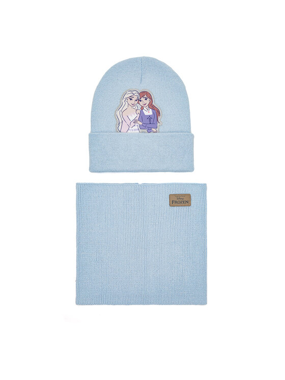 Frozen Frozen Set căciulă și fular tip guler ACCCS-AW24-244DFR Albastru