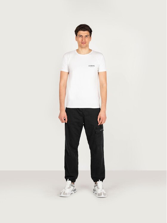 Iceberg Iceberg T-Shirt ICE1UTS01 Λευκό Slim Fit