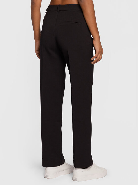 Gina Tricot Gina Tricot Штани з тканини 13672 Чорний Regular Fit