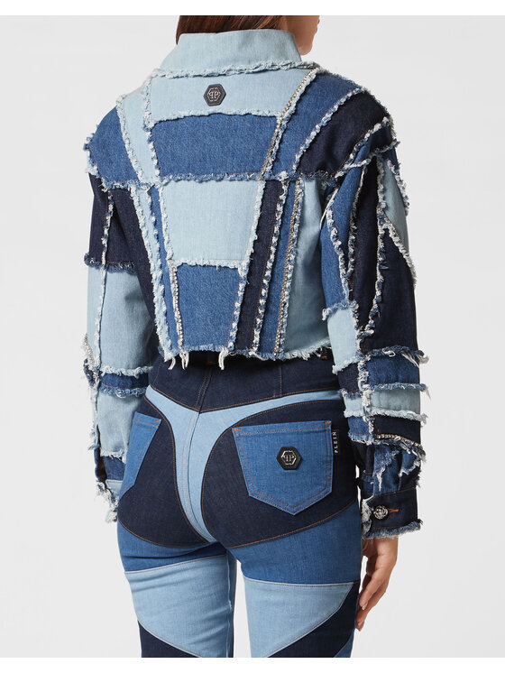 PHILIPP PLEIN PHILIPP PLEIN Giacca di jeans 8759 Azzurro chiaro