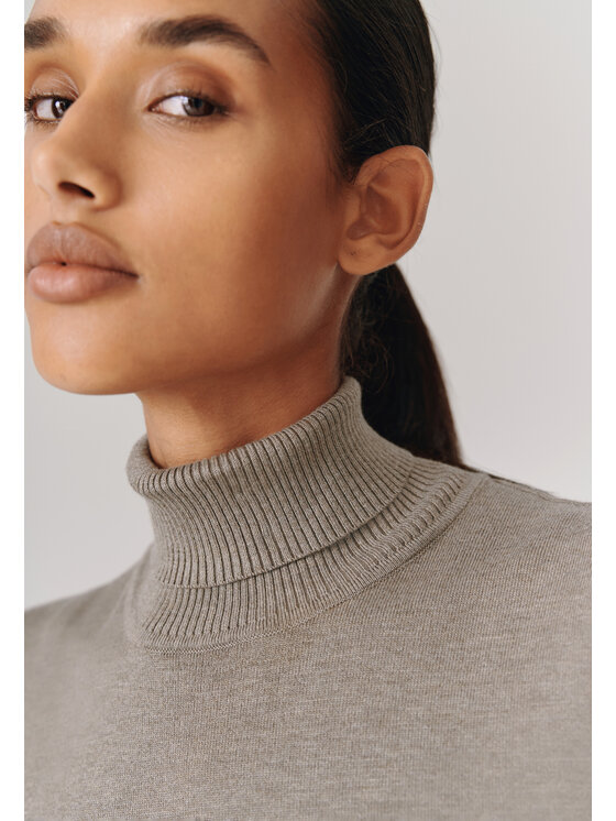 TATUUM TATUUM Sweter ANKIO Brązowy Classic Fit