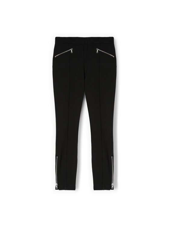 Motivi Motivi Spodnie materiałowe P00FQ004563N033 Czarny Slim Fit