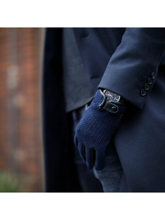 napo gloves napo gloves Rękawiczki Męskie napoWOOL (czarny/granatowy) XL Granatowy