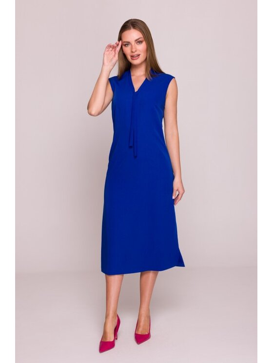 Stylove Stylove Sukienka codzienna S410 Niebieski A-Line Fit