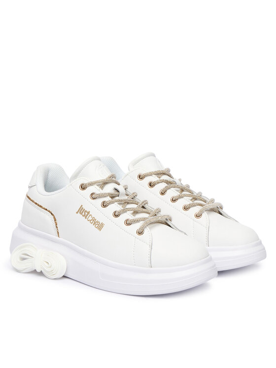 Just Cavalli Just Cavalli Sneakersy 79RA3SB1 ZPB59 Biela