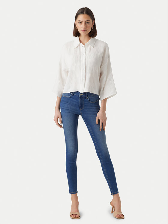 Vero Moda Vero Moda Риза Natali 10279685 Бял Standard Fit