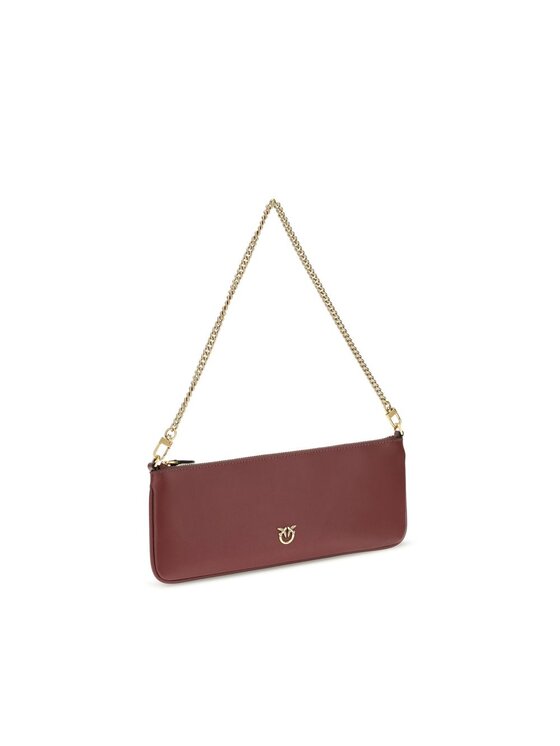 PINKO PINKO Τσάντα Bordeaux Calf Leather Bos Taurus Shoulder Μπορντό