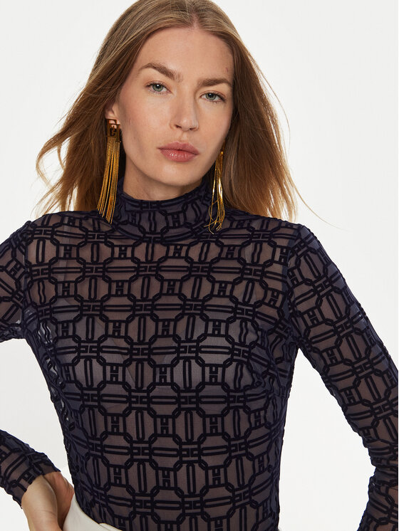 Elisabetta Franchi Elisabetta Franchi Body BO-014-47E2-V260 Sötétkék Regular Fit