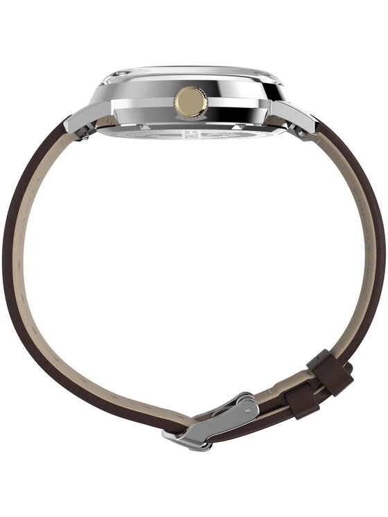 Timex Timex Zegarek TW2Y84200 Brązowy