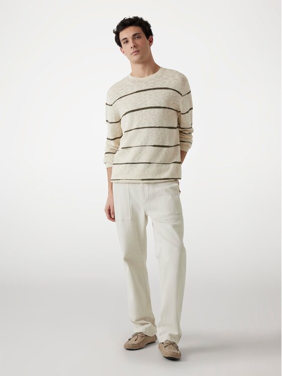 Guess Guess Sweter 174533 Beżowy Classic Fit