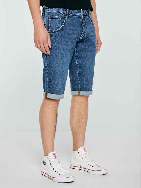 BIG STAR BIG STAR Kurtka jeansowa CONNER Granatowy Basic Fit