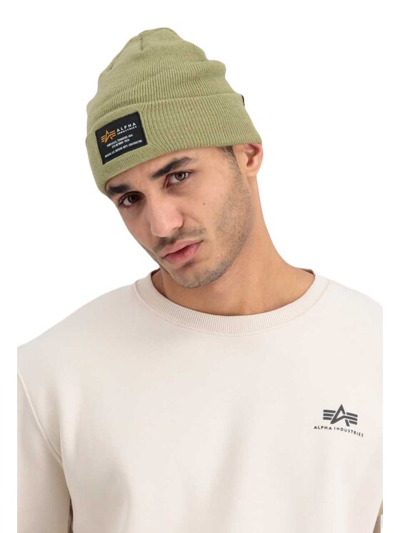 Alpha Industries Alpha Industries Czapka Alpha Industries Crew Beanie Stratos Khaki