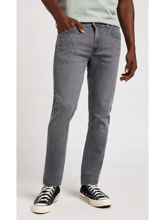 Lee Lee Jeansy Luke Szary Slim Fit