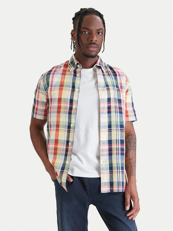 Tommy Hilfiger Tommy Hilfiger Srajca MW0MW43126 Pisana Regular Fit