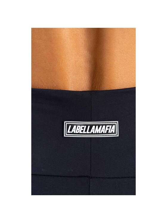 LaBellaMafia LaBellaMafia Legginsy LABELLAMAFIA LEGGING BOXER BLACK Czarny Regular Fit