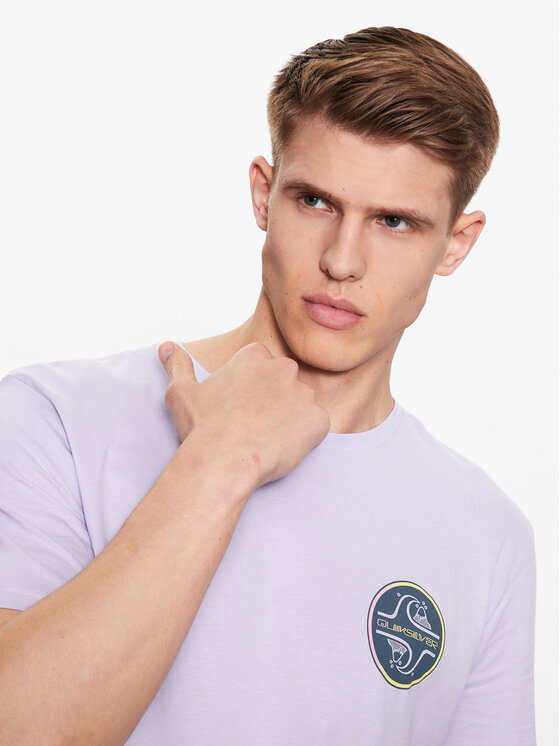 Quiksilver Quiksilver T-shirt Core Bubble EQYZT07232 Ljubičasta Regular Fit