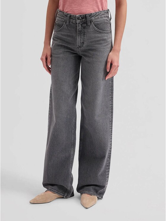 Lee Lee Jeansy RIDER LOOSE Szary Loose Fit