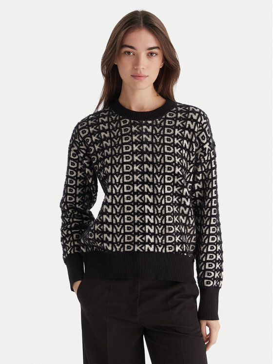 DKNY DKNY Svetr P5MSAX92 Černá Regular Fit