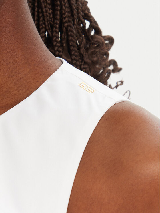 Elisabetta Franchi Elisabetta Franchi Sukienka koktajlowa ABT5252E2 100 Biały Regular Fit