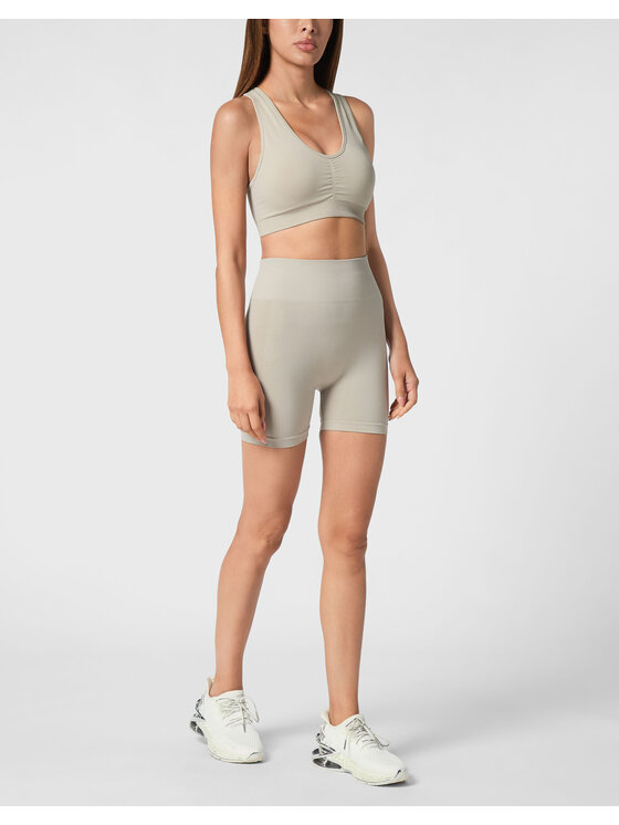 Plein Sport Plein Sport Szorty 21643 Szary Active Fit