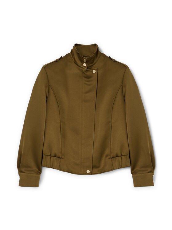 Motivi Motivi Cappotto R231W000126N035 Verde Regular Fit