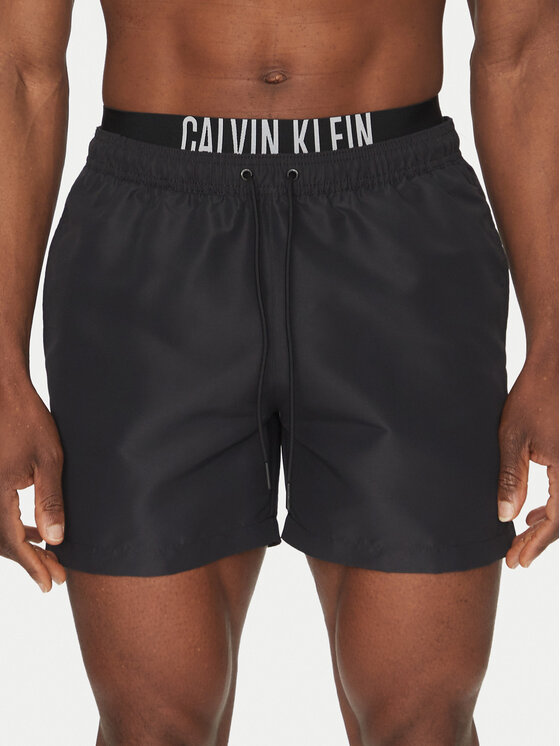 Badeshorts Calvin Klein Swimwear, Größe L Schwarz KM0KM01093
