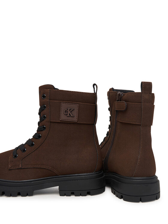 Calvin Klein Calvin Klein Ορειβατικά παπούτσια Lace-Up Bootie V3A5-83421-0315 Σκούρο καφέ