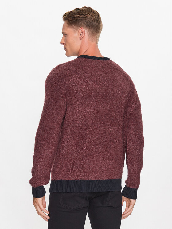 Armani Exchange Armani Exchange Sweter 6RZM2B ZM3GZ 14AU Bordowy Regular Fit