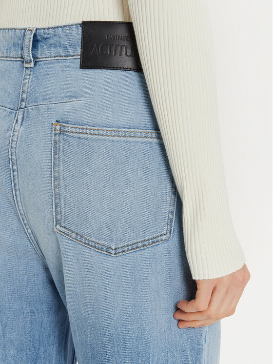 TWINSET TWINSET Traperice 242AT2272 Plava Wide Leg