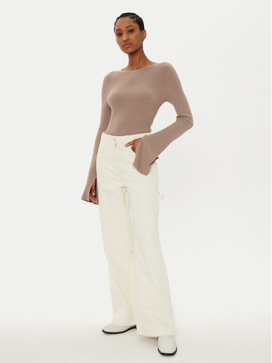 MAX&Co. MAX&Co. Jeans hlače Parure 2516131031200 Écru Wide Leg