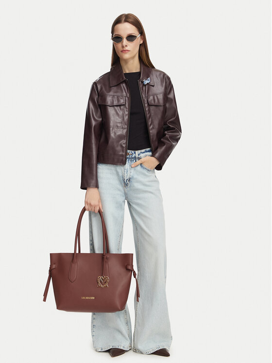 LOVE MOSCHINO Ročna torba JC4059PP1PLL0200 Rjava