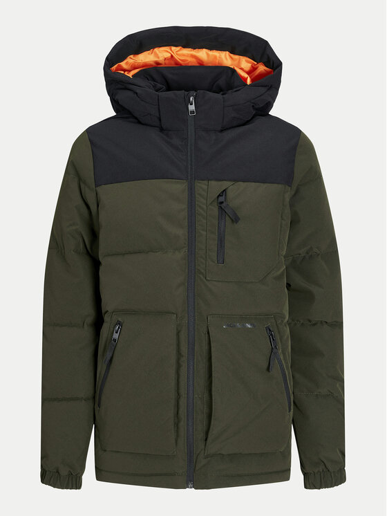 Jack & Jones Junior Jack & Jones Junior Kurtka zimowa Otto 12258547 Zielony Regular Fit