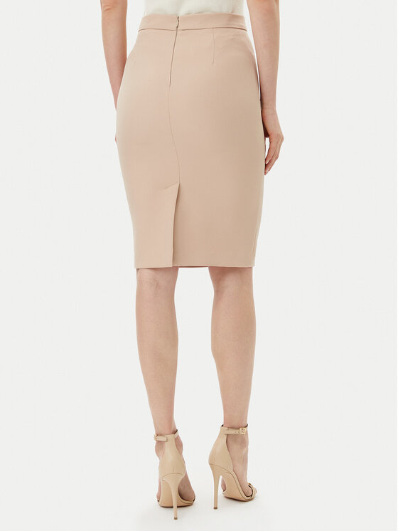 Maryley Maryley Спідниця-олівець MARYLEY-25EB701/43PG Бежевий Regular Fit