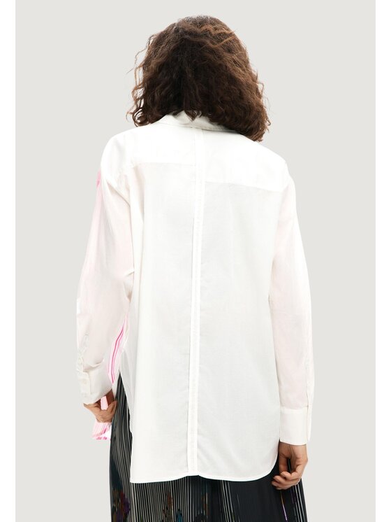 Desigual Desigual Camicia Gloss 26SWCW18 Bianco Regular Fit