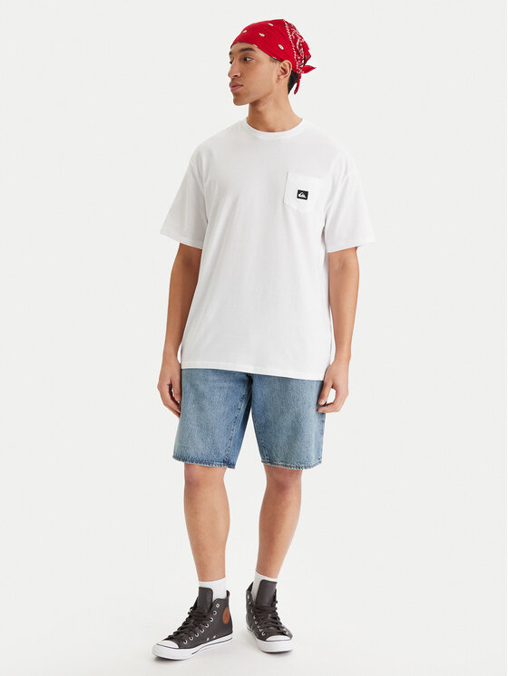 Quiksilver Quiksilver T-Shirt Salt Water EQYZT08205 Bílá Comfort Fit