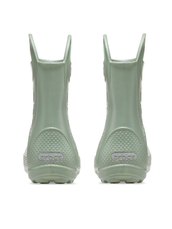 Crocs Crocs Gumijasti škornji Handle Rain Boot Kids 12803 Zelena
