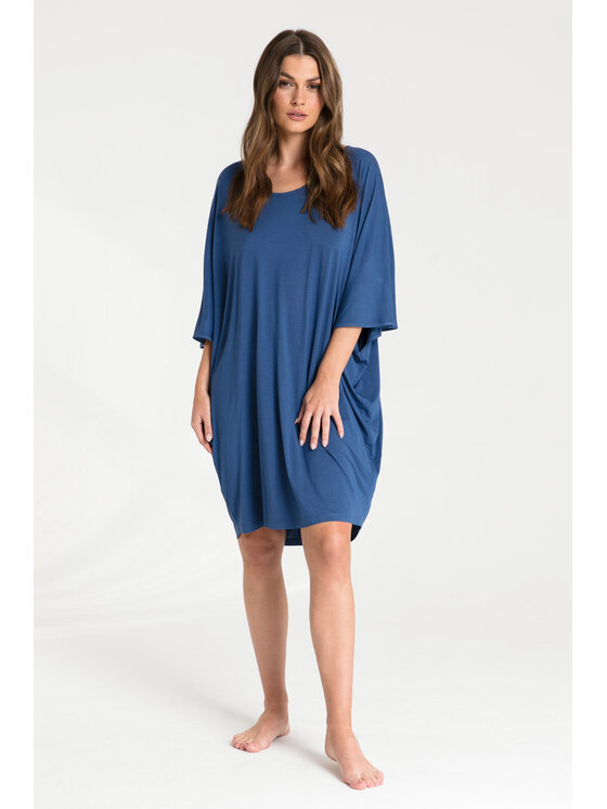 LaLupa LaLupa Koszula nocna LA071 Niebieski Comfortable Fit