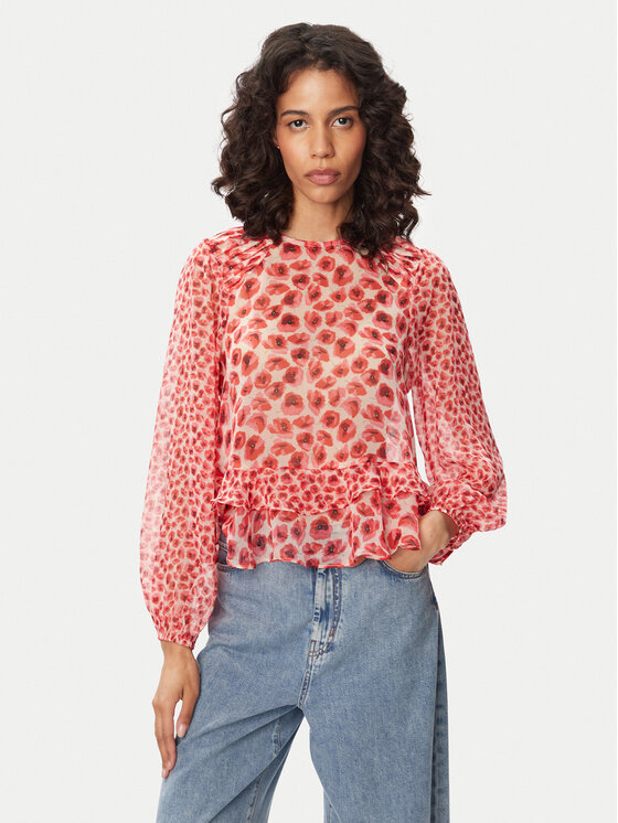 French Connection French Connection Блузка Poppy 729G9 Червоний Regular Fit