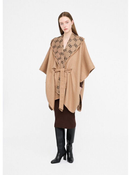 Liu Jo Liu Jo Poncho 2F5037T030000005 Beige Regular Fit