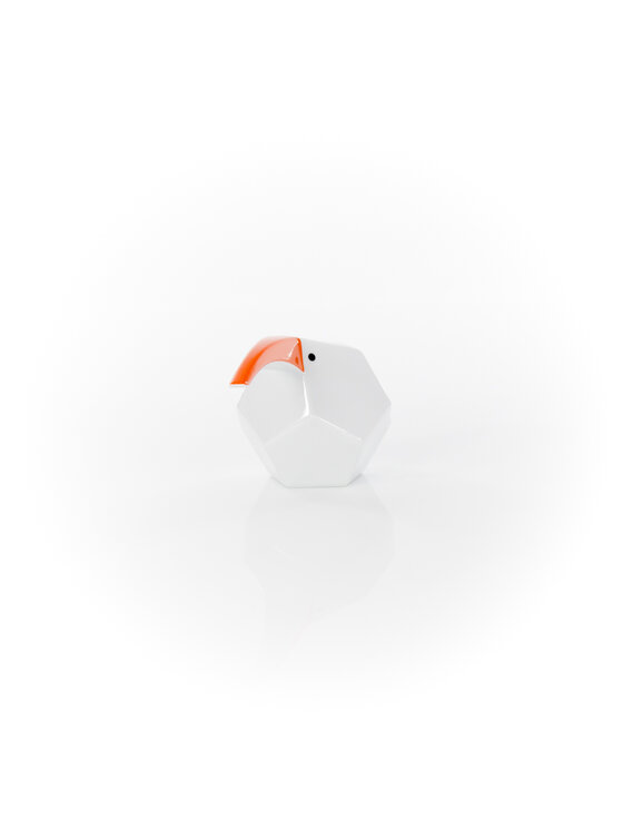 Ćmielów Design Studio Ćmielów Design Studio Figurka Ptak Kiwi Stojące Biały