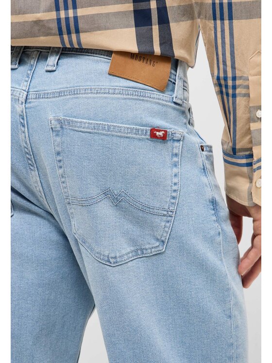 Mustang Mustang Jeans Denver Tapered Blu Straight Fit