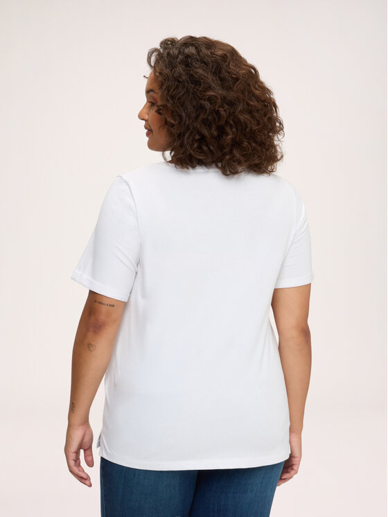 Fiorella Rubino Fiorella Rubino T-shirt G0EQL009367N011 Bianco Regular Fit
