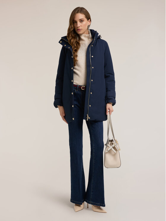 Motivi Motivi Giubbotto piumino F060Q000705N034 Blu Regular Fit