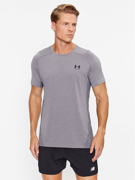 Under Armour Under Armour Тишърт Ua Hg Armour Fitted Ss 1361683 Сив Fitted Fit