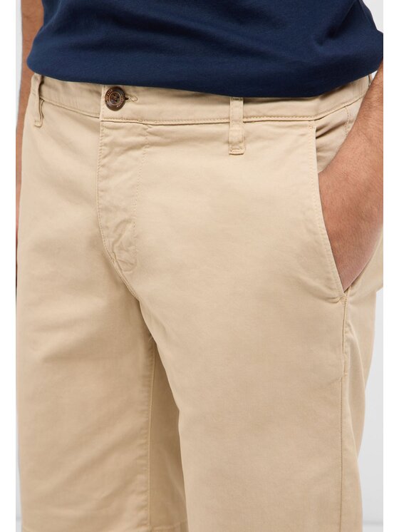 Mustang Mustang Pantaloncini di tessuto Brad Chino Shorts Beige Regular Fit
