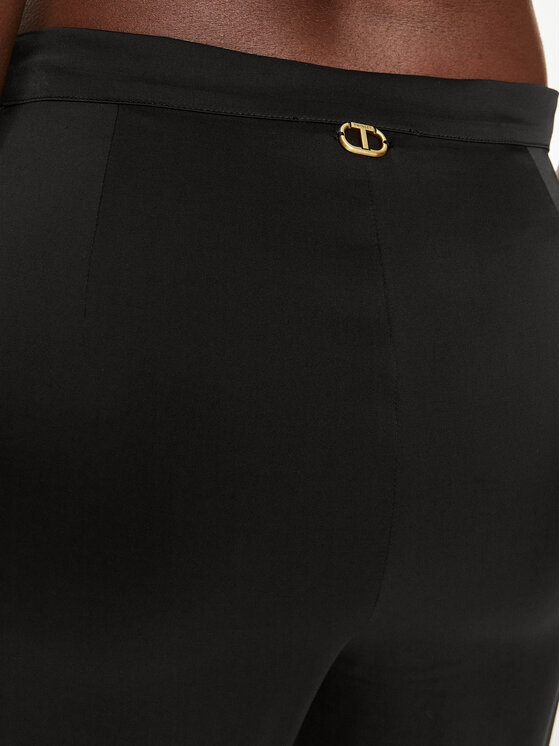 TWINSET TWINSET Παντελόνι υφασμάτινο 242TP2343 Μαύρο Straight Fit