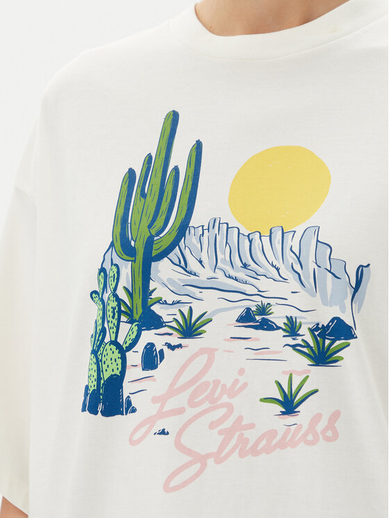 Levi's® Levi's® Póló Graphic A4924-0082 Fehér Relaxed Fit