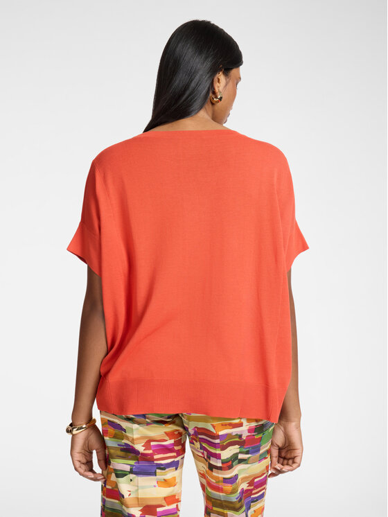 Elena Mirò Elena Mirò Sweter M549E001930N027 Pomarańczowy Boxy Fit